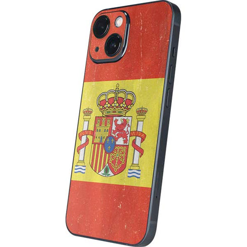 Spain Flag Distressed iPhone 13 Mini Skin