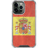 Spain Flag Distressed iPhone 13 Pro Max Clear Case