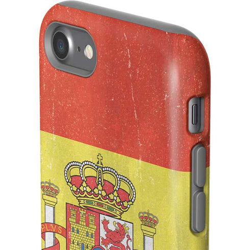 Spain Flag Distressed iPhone SE (2nd & 3rd Gen) Pro Case