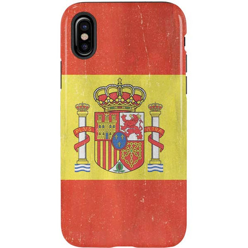 Spain Flag Distressed iPhone XS Pro Case