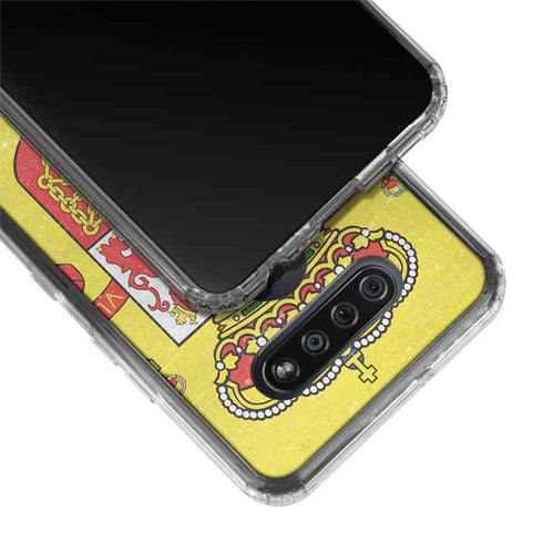 Spain Flag Distressed LG K51/Q51 Clear Case
