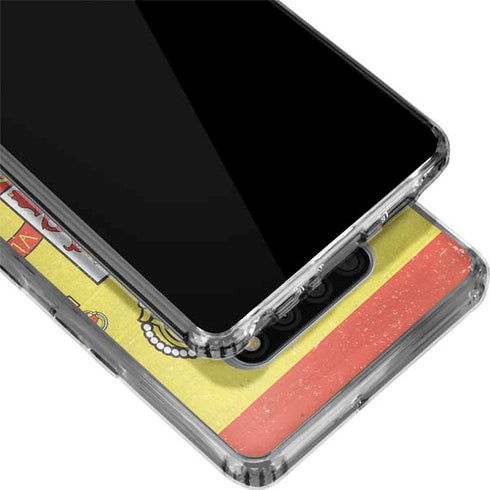 Spain Flag Distressed LG Stylo 6 Clear Case