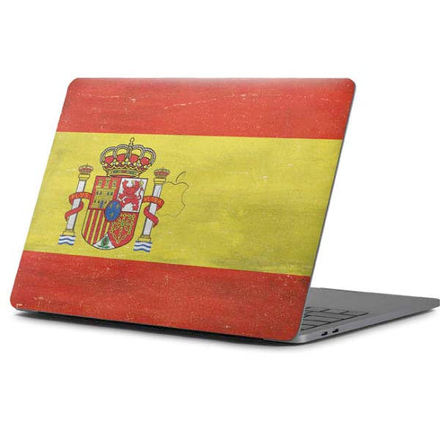 Spain Flag Distressed Apple MacBook Pro 13-inch Skin