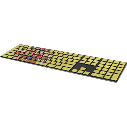 Spain Flag Distressed Magic Keyboard with Numeric Keypad Skin
