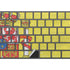 Spain Flag Distressed Magic Keyboard with Numeric Keypad Skin