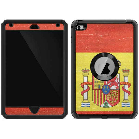 Spain Flag Distressed Otterbox Defender iPad Skin