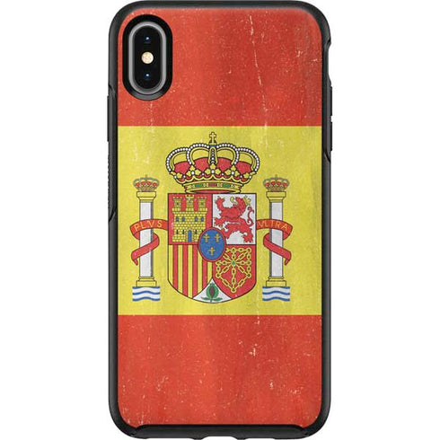 Spain Flag Distressed Otterbox Symmetry iPhone Skin