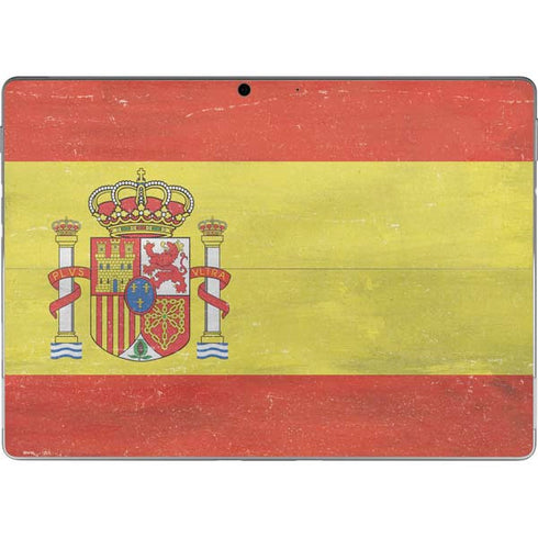 Spain Flag Distressed Surface Pro 9 Skin