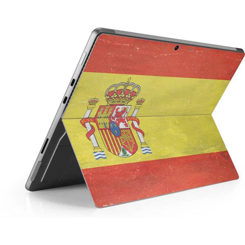 Spain Flag Distressed Surface Pro 9 Skin