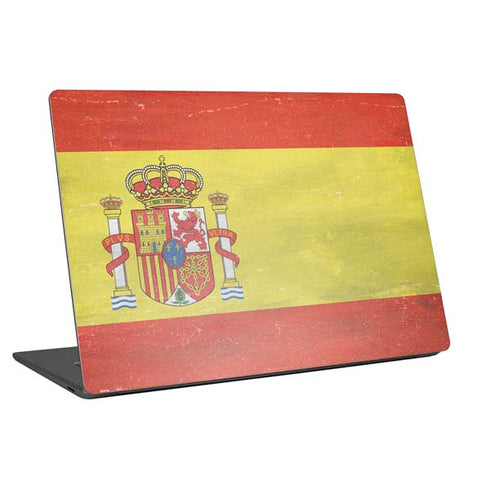 Spain Flag Distressed Universal Laptop 16in (13 x 9.4in) Skin