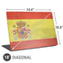Spain Flag Distressed Universal Laptop 18in (14.6 x 10.6in) Skin