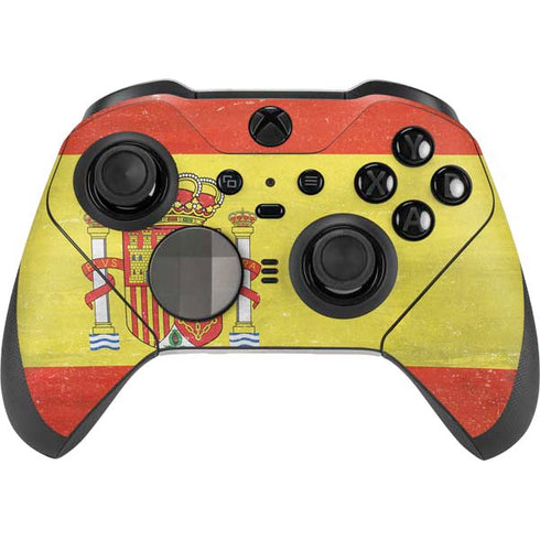 Spain Flag Distressed Xbox Elite Wireless Controller Series 2 Skin