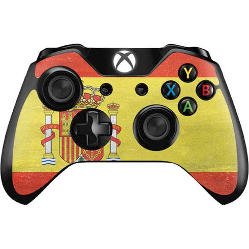 Spain Flag Distressed Xbox One Controller Skin