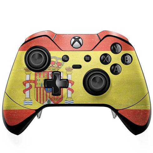 Spain Flag Distressed Xbox One Elite Controller Skin