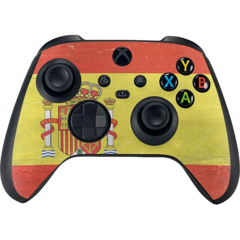 Spain Flag Distressed Xbox Series X Controller Skin