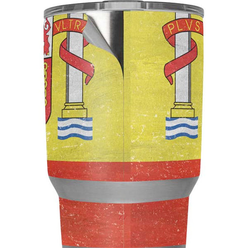 Spain Flag Distressed Yeti 20oz Tumbler Skin