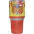 Spain Flag Distressed Yeti 30oz Rambler Tumbler Skin