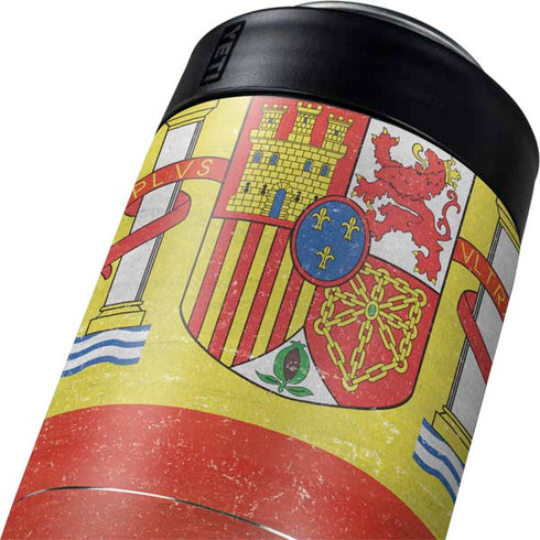 Spain Flag Distressed Yeti Colster Can Insulator Skin
