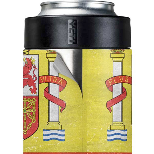 Spain Flag Distressed Yeti Colster Can Insulator Skin