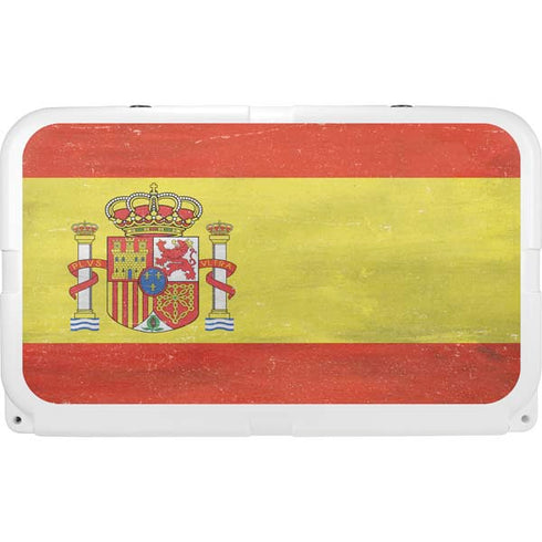 Spain Flag Distressed YETI Tundra 45 Hard Cooler Skin