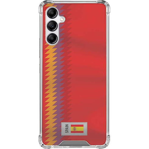 Spain Soccer Flag Galaxy A14 5G Clear Case