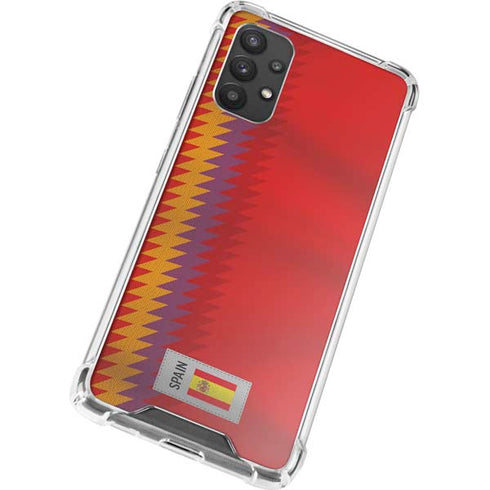 Spain Soccer Flag Galaxy A32 5G Clear Case