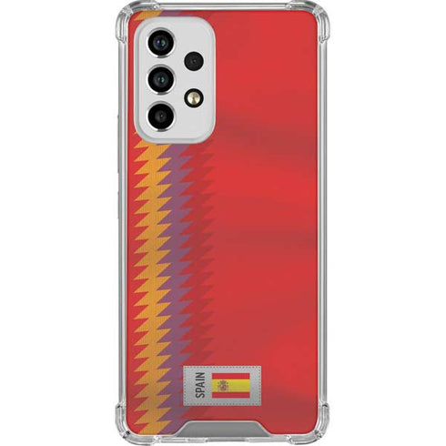 Spain Soccer Flag Galaxy A53 5G Clear Case