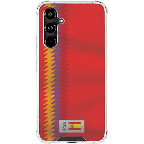 Spain Soccer Flag Galaxy A54 5G Clear Case