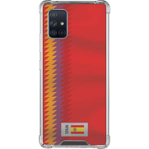 Spain Soccer Flag Galaxy A71 5G Clear Case