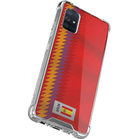 Spain Soccer Flag Galaxy A71 5G Clear Case
