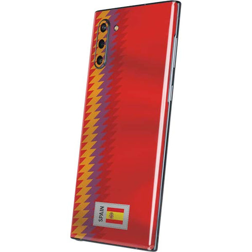 Spain Soccer Flag Galaxy Note 10 Skin