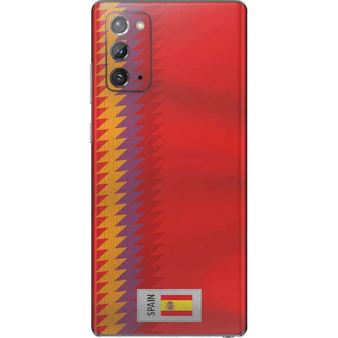 Spain Soccer Flag Galaxy Note20 5G Skin