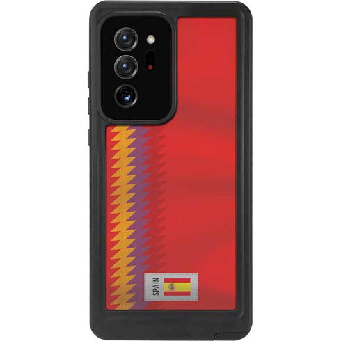 Spain Soccer Flag Galaxy Note20 Ultra 5G Waterproof Case