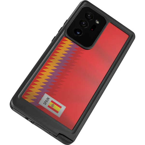 Spain Soccer Flag Galaxy Note20 Ultra 5G Waterproof Case