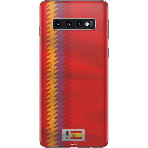 Spain Soccer Flag Galaxy S10 Skin