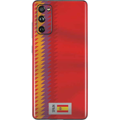 Spain Soccer Flag Galaxy S20 Fan Edition Skin