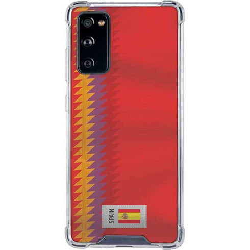 Spain Soccer Flag Galaxy S20 FE Clear Case