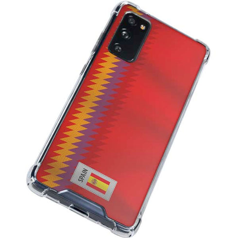 Spain Soccer Flag Galaxy S20 FE Clear Case