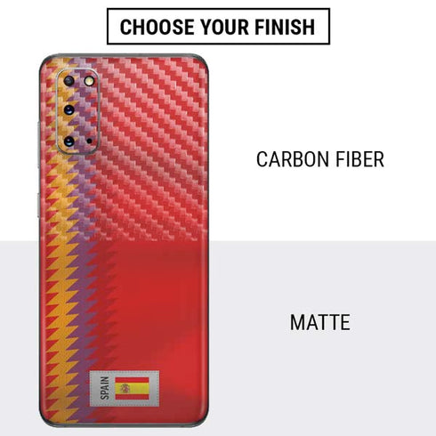 Spain Soccer Flag Galaxy S20 Skin