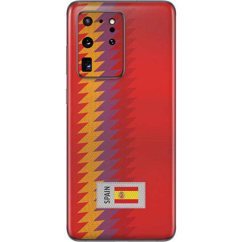 Spain Soccer Flag Galaxy S20 Ultra 5G Skin