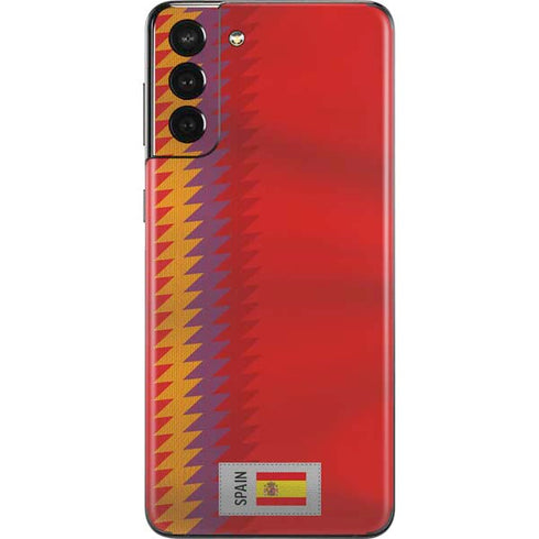 Spain Soccer Flag Galaxy S21 Plus 5G Skin
