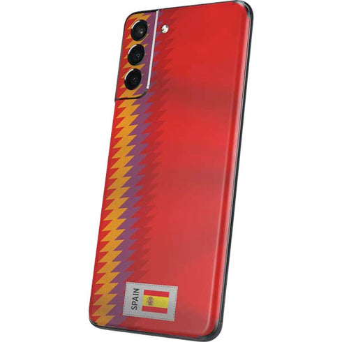 Spain Soccer Flag Galaxy S21 Plus 5G Skin