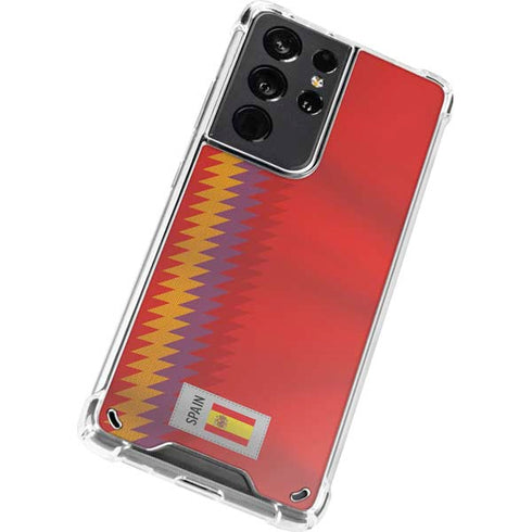 Spain Soccer Flag Galaxy S21 Ultra 5G Clear Case