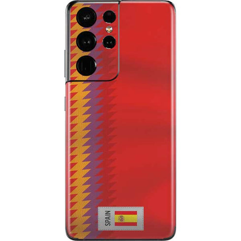 Spain Soccer Flag Galaxy S21 Ultra 5G Skin
