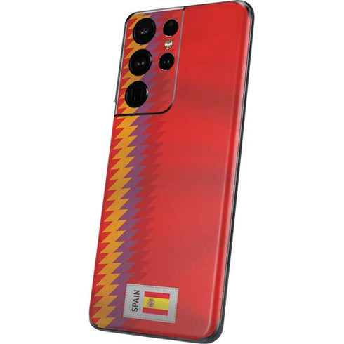 Spain Soccer Flag Galaxy S21 Ultra 5G Skin