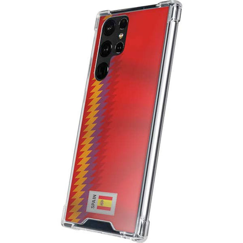 Spain Soccer Flag Galaxy S22 Ultra Clear Case