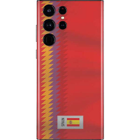 Spain Soccer Flag Galaxy S22 Ultra Skin