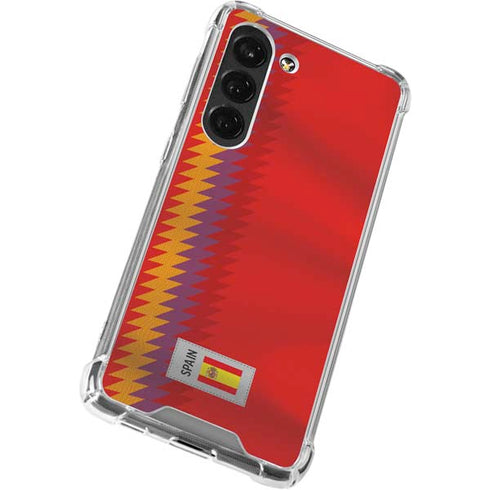 Spain Soccer Flag Galaxy S23 Clear Case
