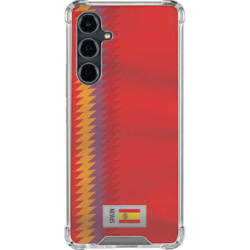 Spain Soccer Flag Galaxy S23 FE Clear Case