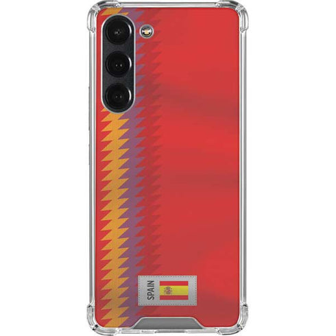 Spain Soccer Flag Galaxy S23 Plus Clear Case